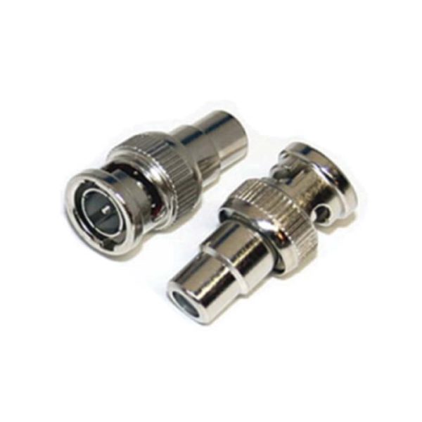 BNC Jack 50 Ohm Coaxial Connector | Nickel-Plated Body, Gold Center Contact